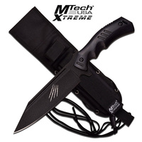 Mtech Xtreme Tactical Knife - Black Fixed Blade #k-mx-8143