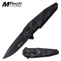 Mtech Drop Point Fine Edge Blade Manual Folding Knife - 7.25 Inches Overall #mt-1119Bk