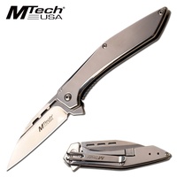 Mtech Wharncliffe Fine Edge Blade Folding Knife - 7.75 Inches Overall #mt-1052mr