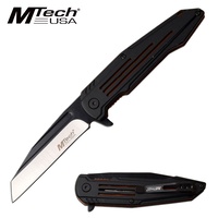 Mtech Fine Edge Blade Manual Folding Knife - 8 Inches Overall #mt-1060or