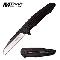 Mtech Wharncliffe Fine Edge Blade Manual Folding Knife - 8 Inches Overall #mt-1060rd