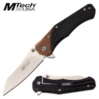 Mtech Drop Point Manual Folder Knife - 8 Inches Overall #mt-1103bz