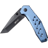 Mtech Pocket Clip Tanto Manual Folding Knife - Anodized Aluminum Handle #mt-1113bl