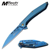 Mtech Drop Point Manual Folding Knife - Wharncliffe Fine Edge Blade #mt-1052Bl