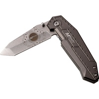 Mtech Tactical Durable Tip Tanto Fine Edge Blade Folding Knife - Anodized Aluminum Handle #mt-1069Gy