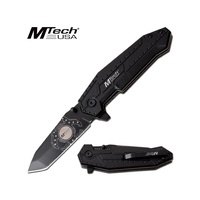 Mtech Tactical Tanto Blade Folding Knife - Ball Bearing Pivot #mt-1069bk