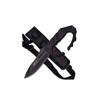 Mtech Half Serrated Blade Fixed Knife - Black 9.8 Inch Overall #mt-20-51Bd