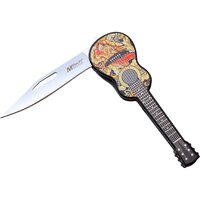 Mtech Guitar Drop Point Dragon Folding Knife - 7.8 Inch Overall #mt-1161Dr