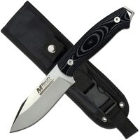 Mtech Evolution 5 Inch Drop Point Fine Edge Fixed Blade Knife - W Nylon Sheath #mte-fix008-s