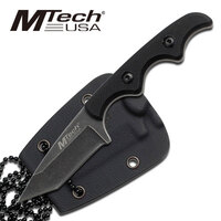 Mtech 5 Inch Tanto Fixed Blade Knife W Kydex Sheath - Black #mt-673