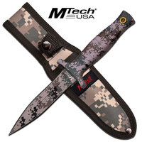 Mtech 9 Inch Fixed Blade Boot Knife W Sheath - Digital Camo #mt-097Dg