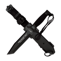 Mtech 12 Inch Tanto Fixed Blade Hunting Knife - Black #mt-676tb