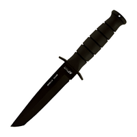 Mtech 10.5 Inch Tanto Fixed Blade Hunting Knife - Black #mt-113