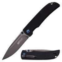 Mtech 8.25 Inch Camping Outdoor Clamshell Folding Knife - W Pocket Clip #mte-fdr011-bk