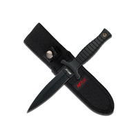 Mtech Fixed Blade Knife Includes Nylon Sheath - Rubber Handle #Mt-097