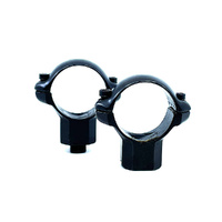 Millett Sr00708 Turn-in Scope Ring Mounts With Matte Black Finish