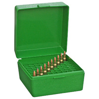 Mtm 100 Round Flip-top Rifle Ammo Box 22-250, 308 Win, 243  #rm-100-10