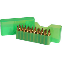 Mtm Rifle Slip-top Ammo Box Green  30-30 Win/270/338 Wsm #j20-mld-16