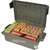 Mtm Polypropylene Ammo Crate - 4.8 Inch Deep Army Green #acr4p-18