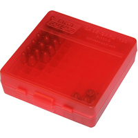Mtm Case-gard P-100-9-29 Flip-top Pistol Ammo Box 100 Rounds 9mm 380 Acp