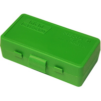 Mtm Case-gard P50-9m-16 Pistol Ammo Box 50 Round For 9mm 380 Acp Green