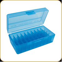 Mtm Case-gard P50-38-24 Pistol Ammo Box For 50 Rounds 38 Special 357 Mag