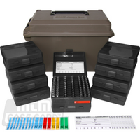 Mtm Case-gard Acc9 Ammo Can Combo With 10 P-100-09 Handgun Ammo Cases