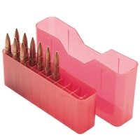 Mtm Case-Gard J20-L-29 Rifle Ammo Box 20 Round Clear Red