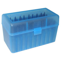 Mtm Rs-S-50-24 Rifle Ammo Box 50 Round Blue