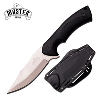 Master Usa Clip Point Fine Fixed Blade Knife - 9.25 Inches Overall Molded Sheath #mu-1149
