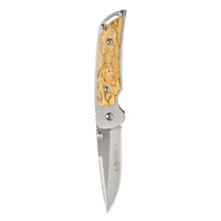 Marttiini 915111 Mfk Folding Knife Curly Birch 8cm Blade