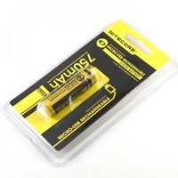 Nitecore Micro Usb Rechargable 14500 Battery - 750mah #nl1475r