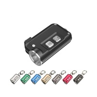 Nitecore Usb Rechargeable Led Keyring Torch - 380 Lumens Black #tini
