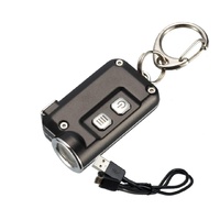 Nitecore Usb Rechargeable Led Keyring Torch - 380 Lumens #tini Black