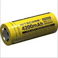Nitecore High Drain Rechargeable Flat-top Connection Battery - 4200mah For Vaping Devices #ni26650a