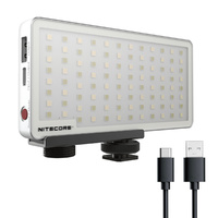 Nitecore 2 In 1 Smart Camera Light And Power Bank - W 800 Lumen, 10000mah Battery And Usb Charging Cord #scl10
