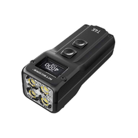 Nitecore T4k Key Chain Light 4000 Lumen Max Usb-c Charge - White Light #t4k