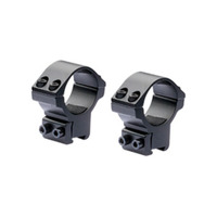 Nikko Match 30mm 3/8 Dovetail Ring Mount - Medium Black Matte #nsmm3038m