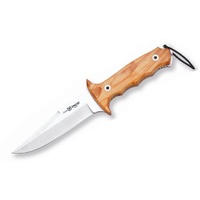 New Nieto Apache Hunting Knife Wooden Handle 12cm - 18cm Blade W/ Leather Sheath