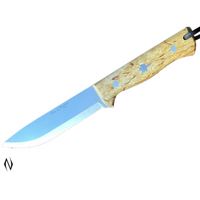Nieto N-1044a Butcher Knife Curly Birch 11cm Sandvik 14c28n