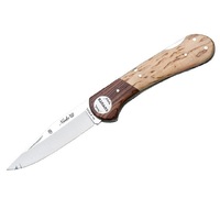 Nieto 046 Coyote 8cm Folding Blade Knife Curly Birch Handle Pocket Knives - An-58 Steel #n-046