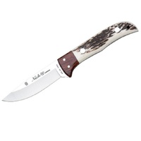 Nieto 1069 Coyote 8cm Stainless Fixed Blade Knife Hunting Knives - Stag Horn Handles #n-1069