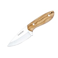 Nieto 11035 Chacal 9cm Steel Fixed Blade Knife Hunting Knives - Olive Wood Handle #n-11035