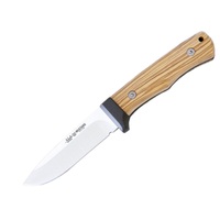Nieto Mustang 11cm An-58 Steel Fixed Blade Knife Hunting Knives - Olive Wood Handle #n-6412
