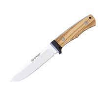 Nieto Mustang 14cm An-58 Steel Fixed Blade Knife Hunting Knives - Olive Wood Knife #n-6413