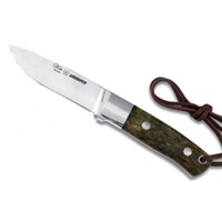 Nieto Serendipity 11.5cm Bohler N-695 Steel Fixed Knife Hunting Knives - Curly Birch Handle #n-6603as