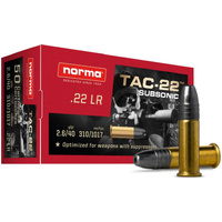 Norma 2425080 Rimfire Ammunition .22 Lr 40gr Hp