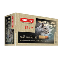 Norma 2425096 Rimfire Ammunition 22 Lr 40gr Hollow Point