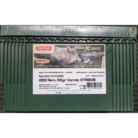 Norma 20157830 Ammunition .222 Rem 55gr Vermin Xtreme Hp 900 Pack