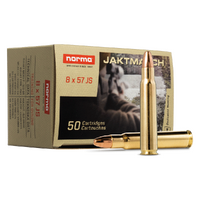 Norma Jaktmatch 20180090 8x57 Js Ammunition 123gr Fmj 50 Pack